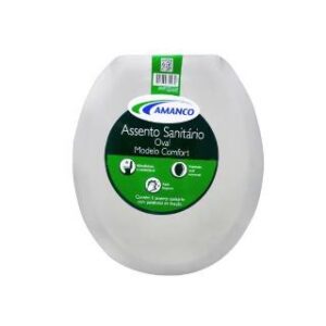 Assento Sanitario Almofadado Comfort Branco Amanco