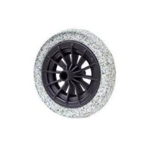 Roda Aro Plástico 8   Pneu Maciço Borracha Expand