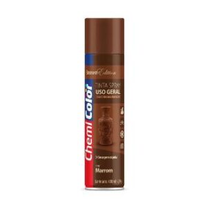 Tinta Spray Marrom Brilhante 400ml Chemi Color