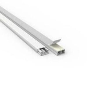 Canaleta Perlex 20x10 com Adesivo Preta c/ Divisor ia