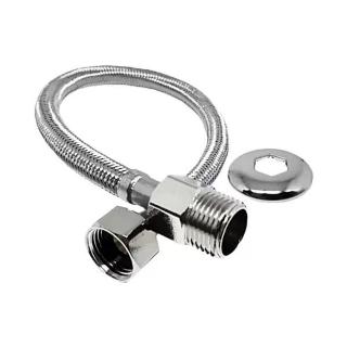 Engate Flexivel Trançado Inox 60cm Flvx Hidro