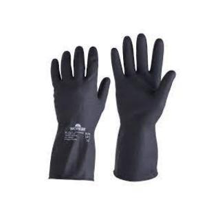Luva de Latex WK39 sem Forro T9 Preta Worker
