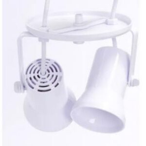 Luminaria Spot para 2 Lampadas Branca Sika Light
