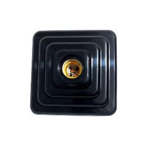 Plafon Preto Quadrado Gourmet Sika Light