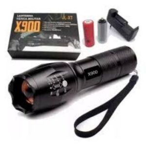 Lanterna Tatica Militar X900 Bateria Recarregavel