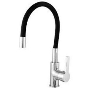 Misturador Monocomando Cozinha Mesa B Alta Flexivel Color Black 1/2 DN15 Leão