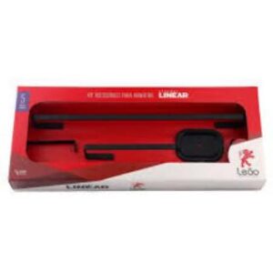 Kit 5 peças Stander Linear Aluminio Preto Leão