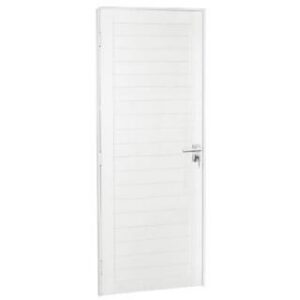 Porta Lambri Alumínio Branco 37mm Direita 215 x 84cm Premium Brasil Esquadrias