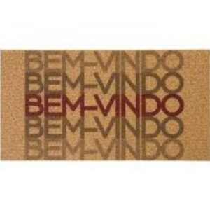 Capacho Vinil Terral Bem Vindos Degrade 40cm X 75cm Kapazi