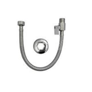 Engate Flexivel Trançado de Inox com Registro 60cm Flvx Hidro