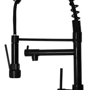 Torneira Monocomando BCD p/ Cozinha Gourmet B.Reta Preta LG Metais