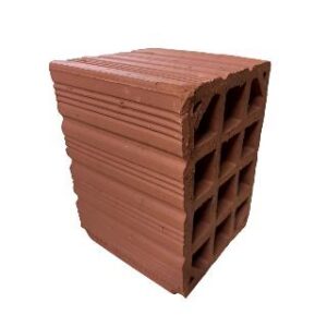 Meio Tijolo Bloco Cerâmico Vedação 14 x 19 x 14cm