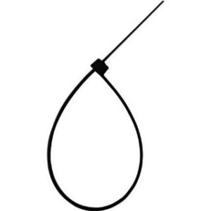 Cinta Lacre 4,8mm x 300mm Preta Pacote com 50 Peças FNK