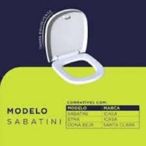 Assento Sanitario PP F. Suave Sabatini Branco Atlas