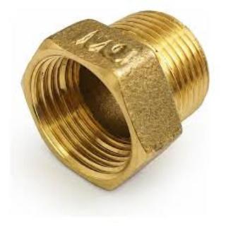 Prolongador 1/2 Amarelo 3cm (rosca de 1,5cm) LG METAIS