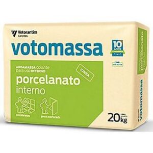 Argamassa Porcelanato Interno Cinza 20Kg Votoran