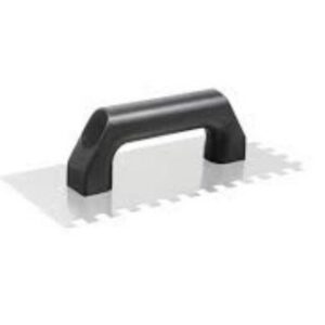 Desempenadeira de Aço Dentada 12 x 25,5cm com Cabo