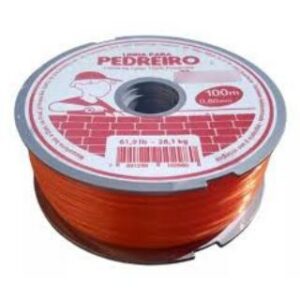 Linha Nylon Laranja 0,80