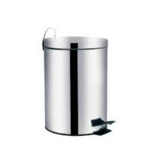 Lixeira Redonda Aço Inox 5Lts c/ Pedal Agata Mor