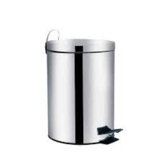 Lixeira Redonda Aço Inox 5Lts c/ Pedal Agata Mor