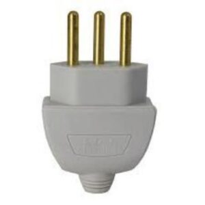 Plugue 2P Axial 10A Cinza