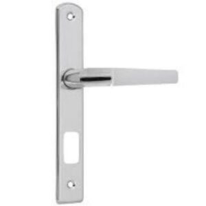 Fechadura Ext. Estreita Esp 15 Cromo/Inox Popline